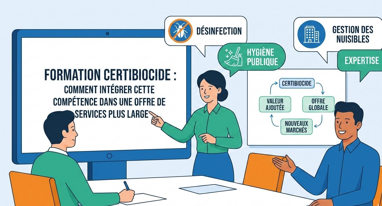 Formation Certibiocide comment intégrer cette compétence dans une offre de services plus large